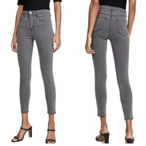 L'agence Margot Skinny High Rise Jeans Gray Size 27